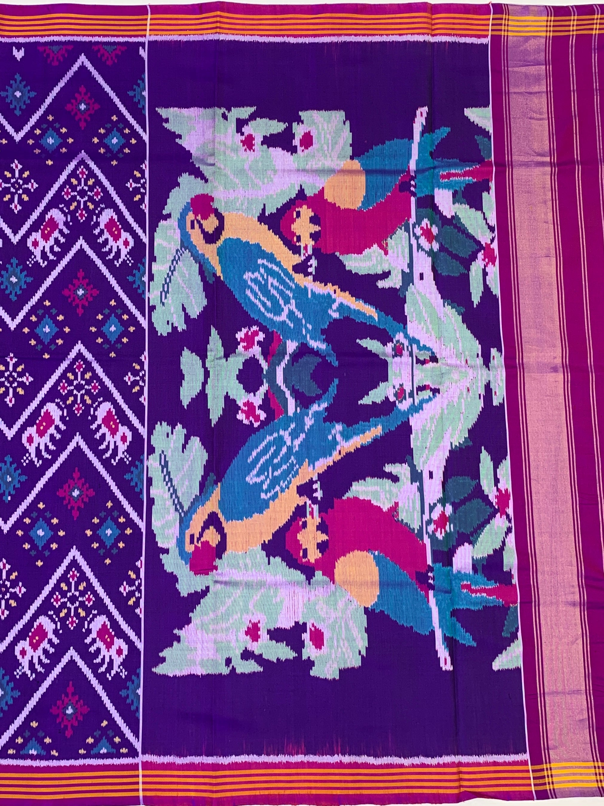 Patola Saree Purple In Colour