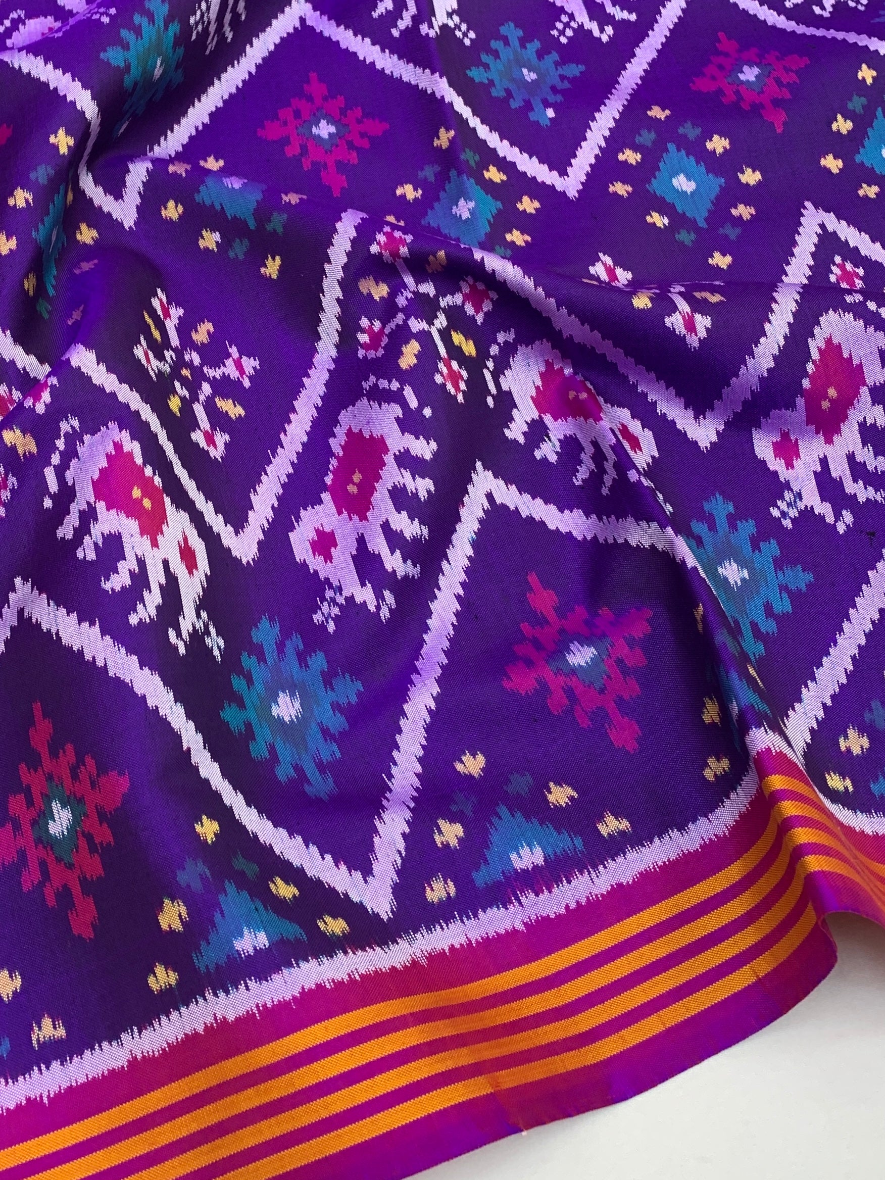 Patola Saree Purple In Colour