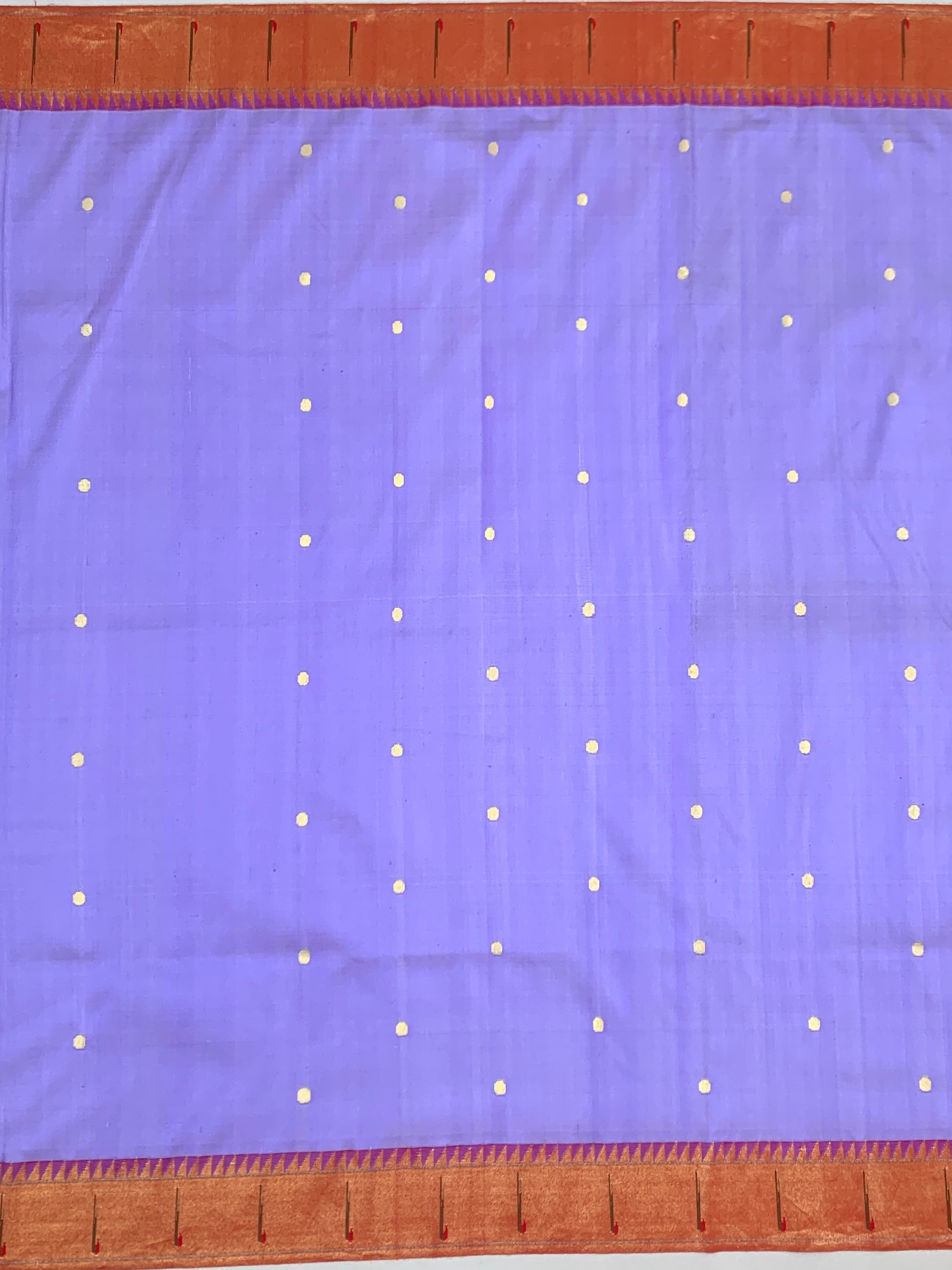 Ethereal Lavender Paithani Silk Saree with Majestic Peacock Pallu