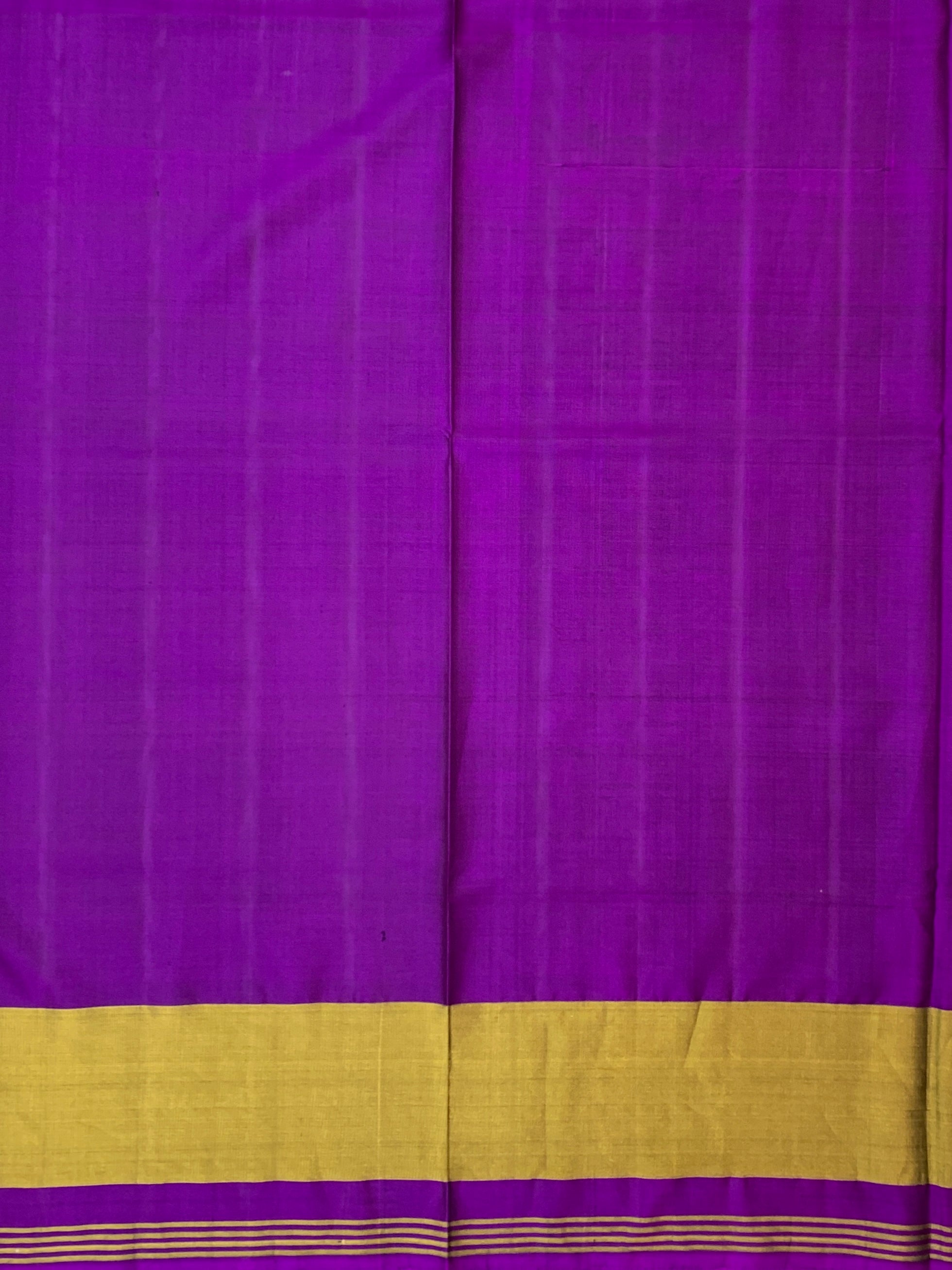 Vibrant Amethyst Purple Rajkot Patola Silk Saree with Floral Ikat Lattice