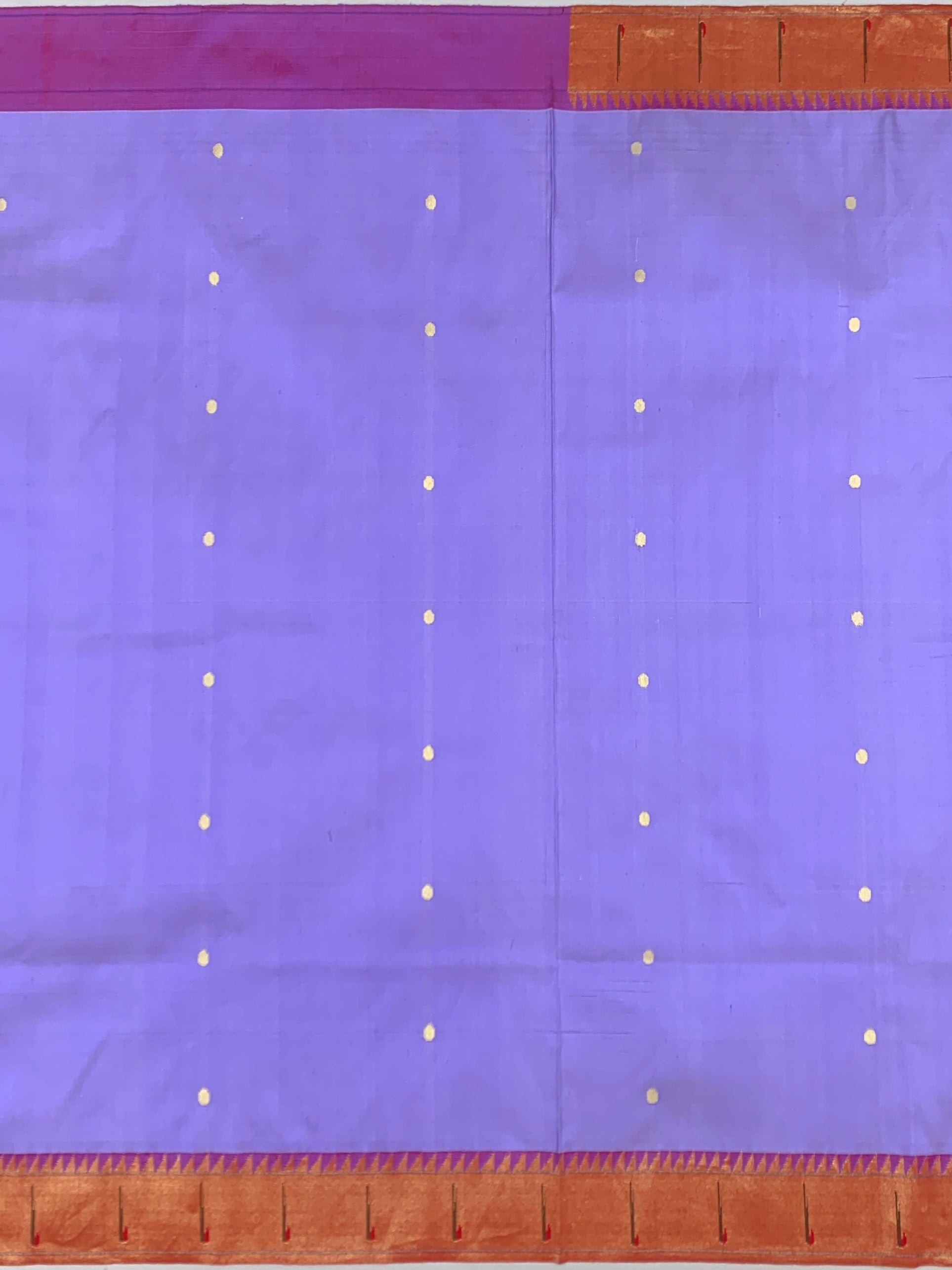 Ethereal Lavender Paithani Silk Saree with Majestic Peacock Pallu