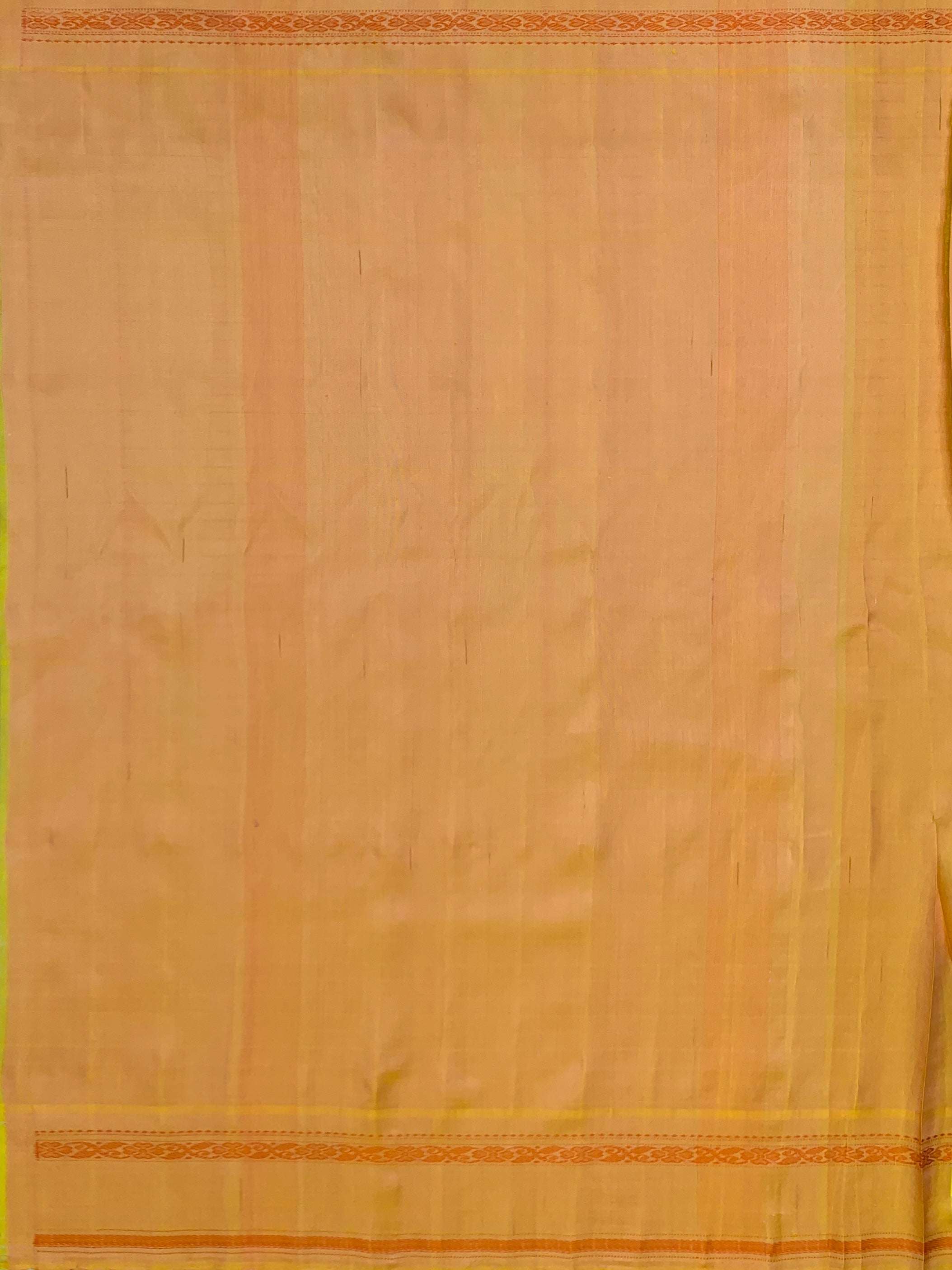 Handloom Pure Gadwal Pattu Saree in Powder Blue & Pastel Yellow