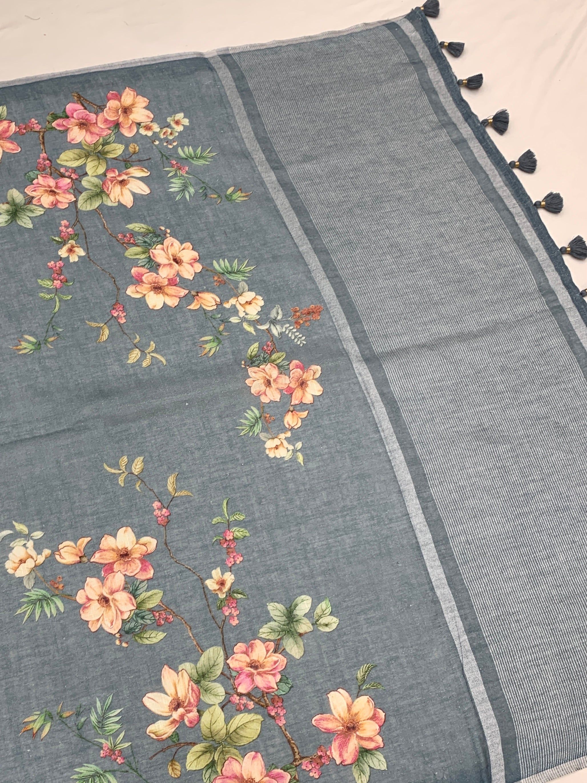 Linen Saree