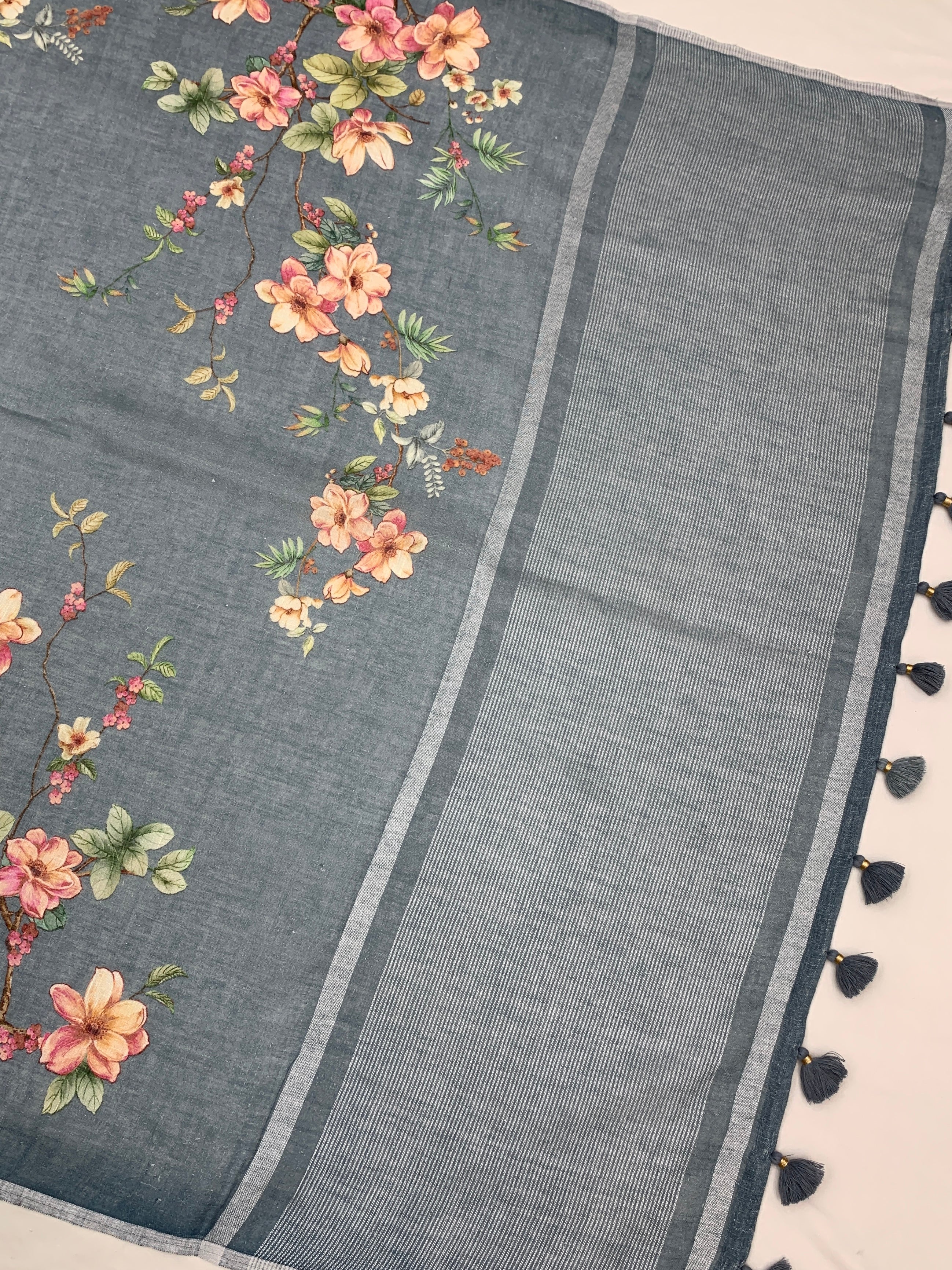 Linen Saree