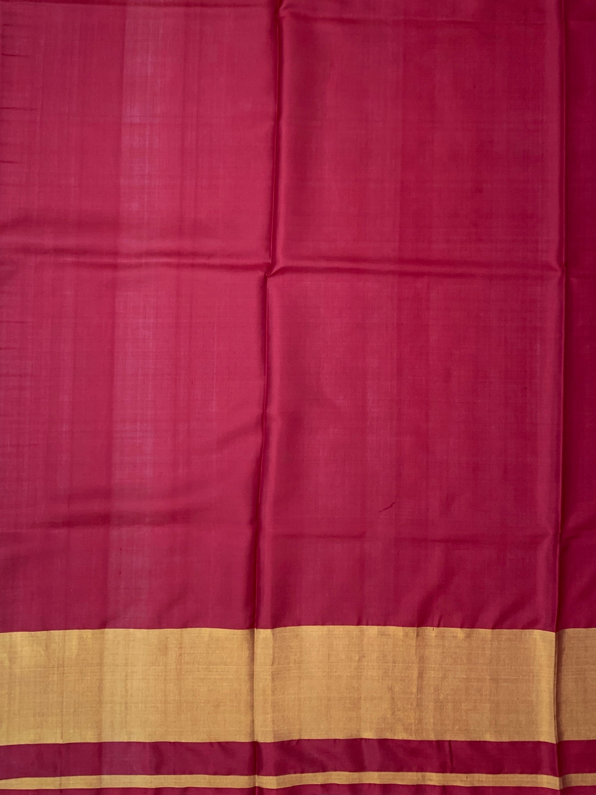 Regal Deep Maroon Rajkot Patola Silk Saree with Geometric Ikat Lattice