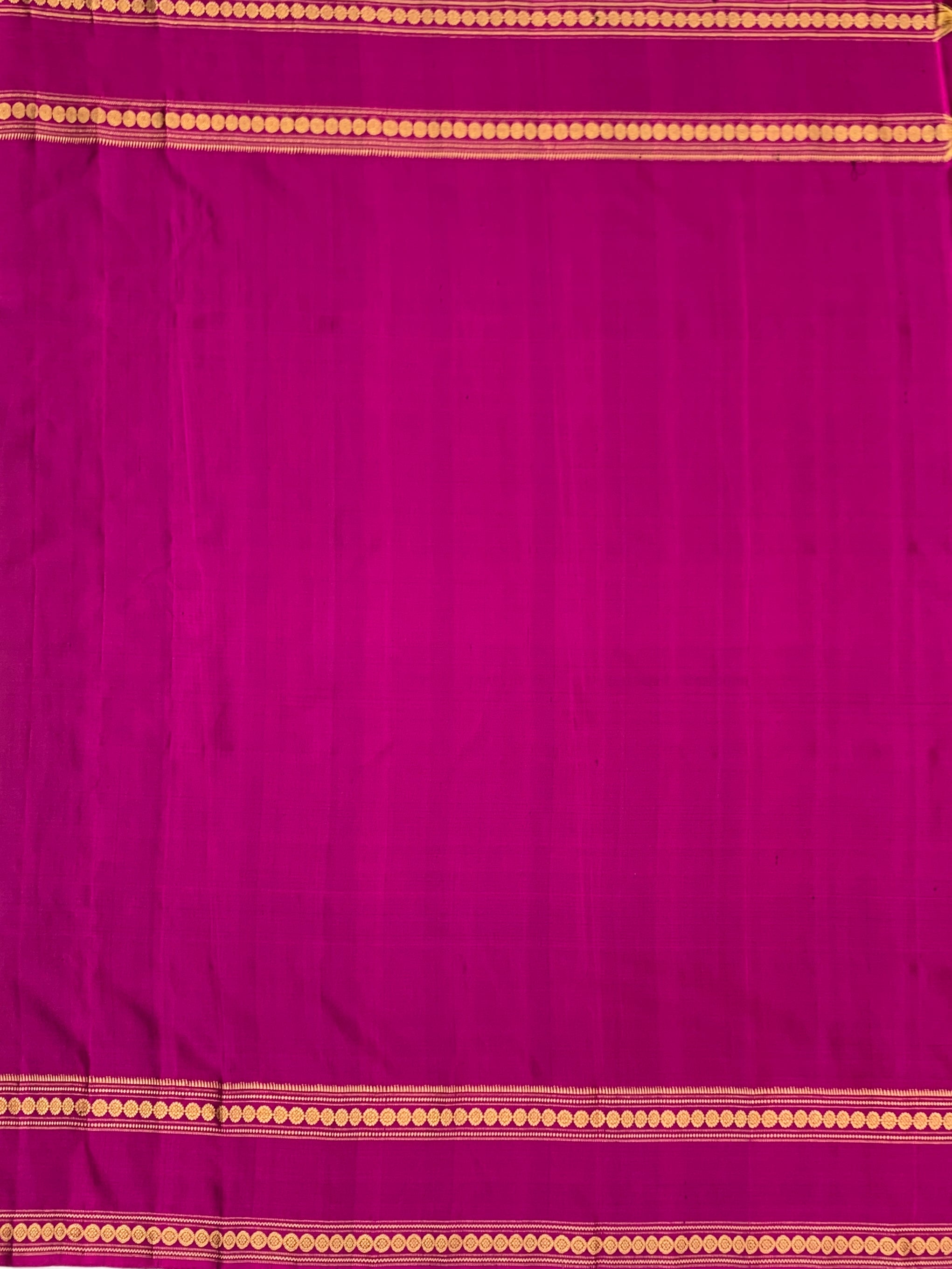Royal Deep Purple & Magenta Pure Gadwal Pattu Silk Saree
