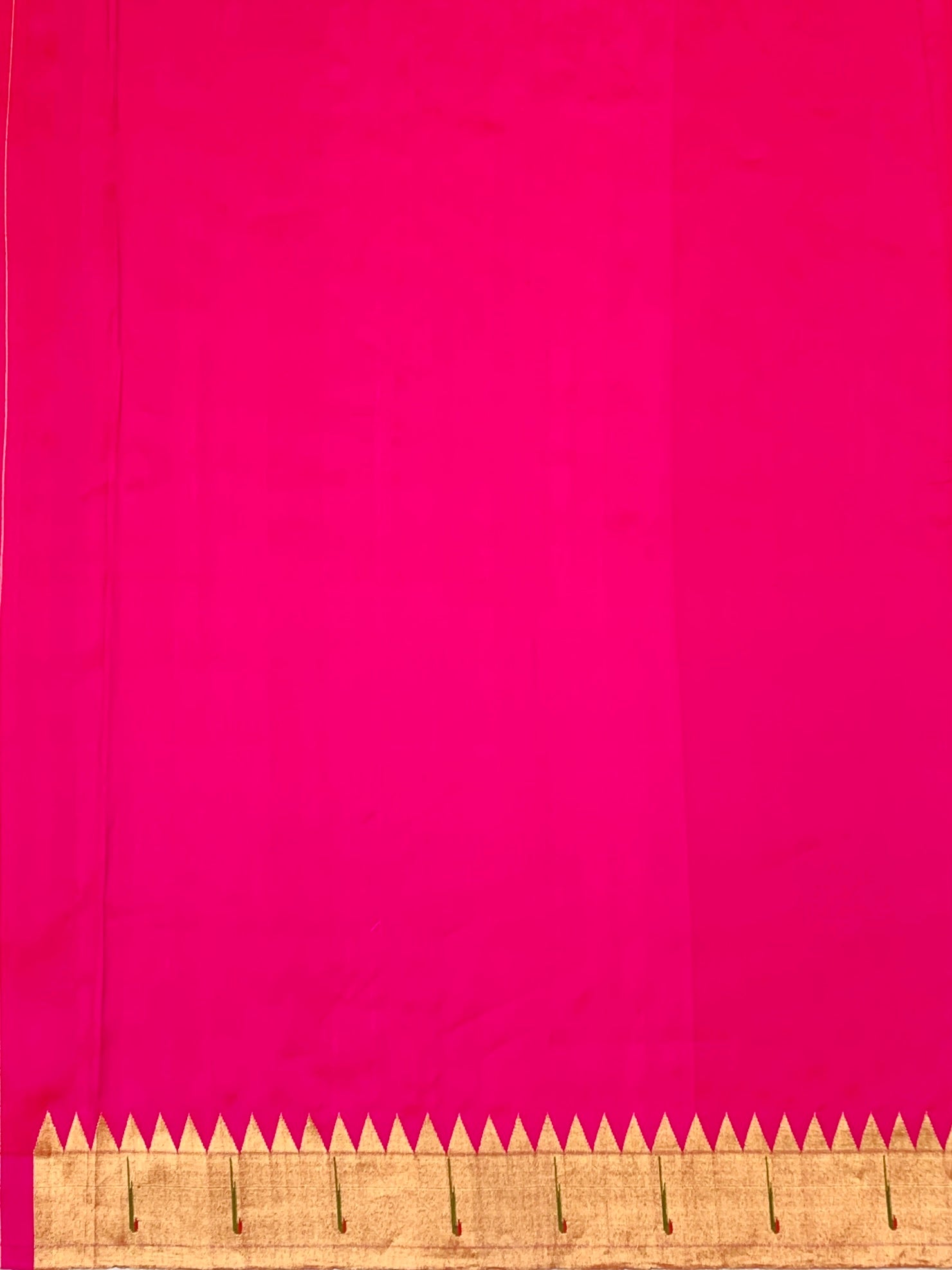 Authentic Rani Pink Paithani Silk Saree with Traditional Munia Pallu