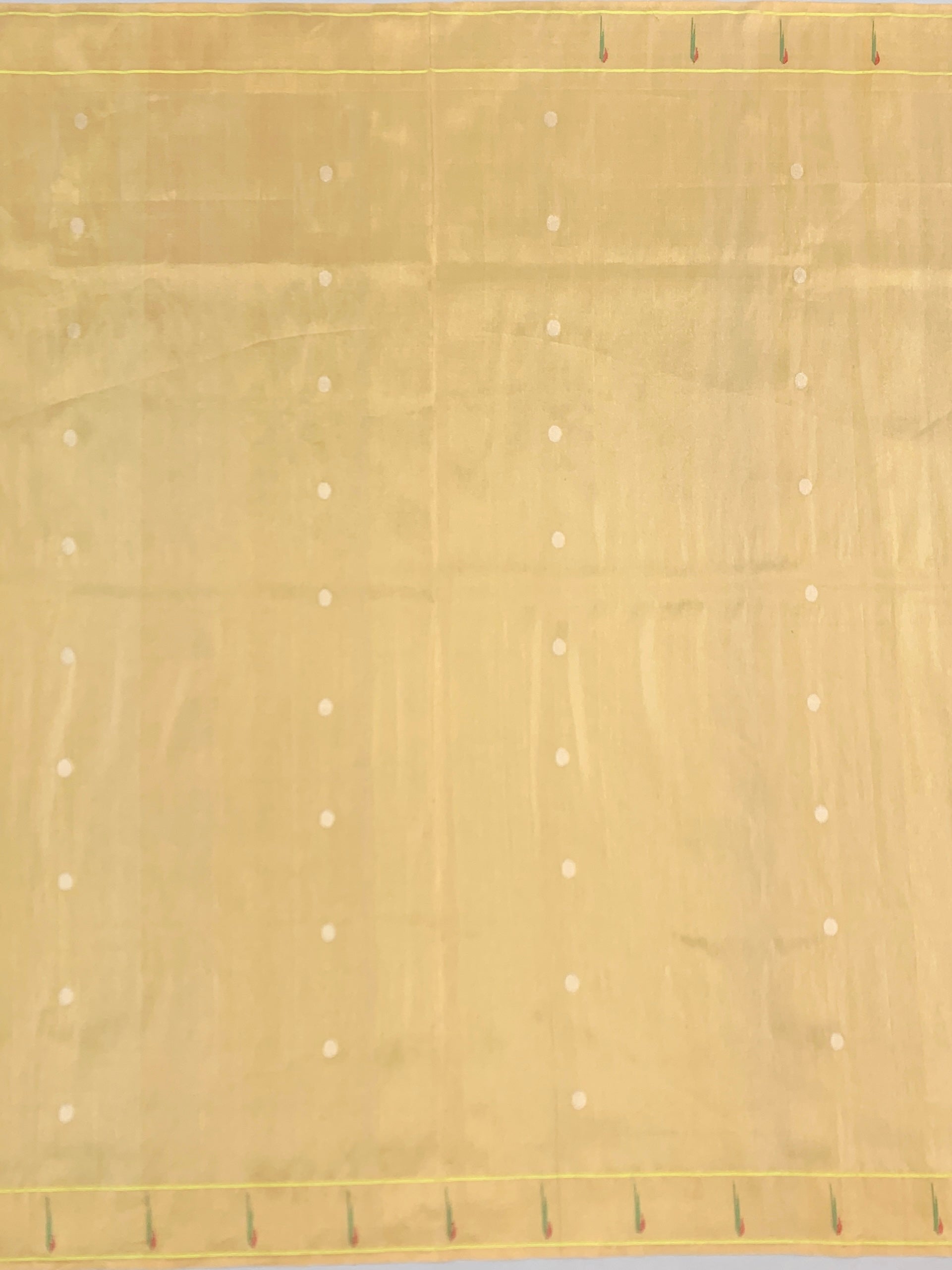 Luminous Gold Tissue Paithani Saree with Enchanting Scenic Landscape Pallu