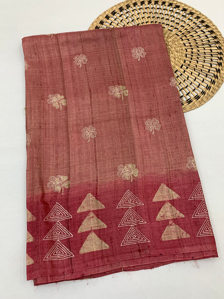 Tussore Saree