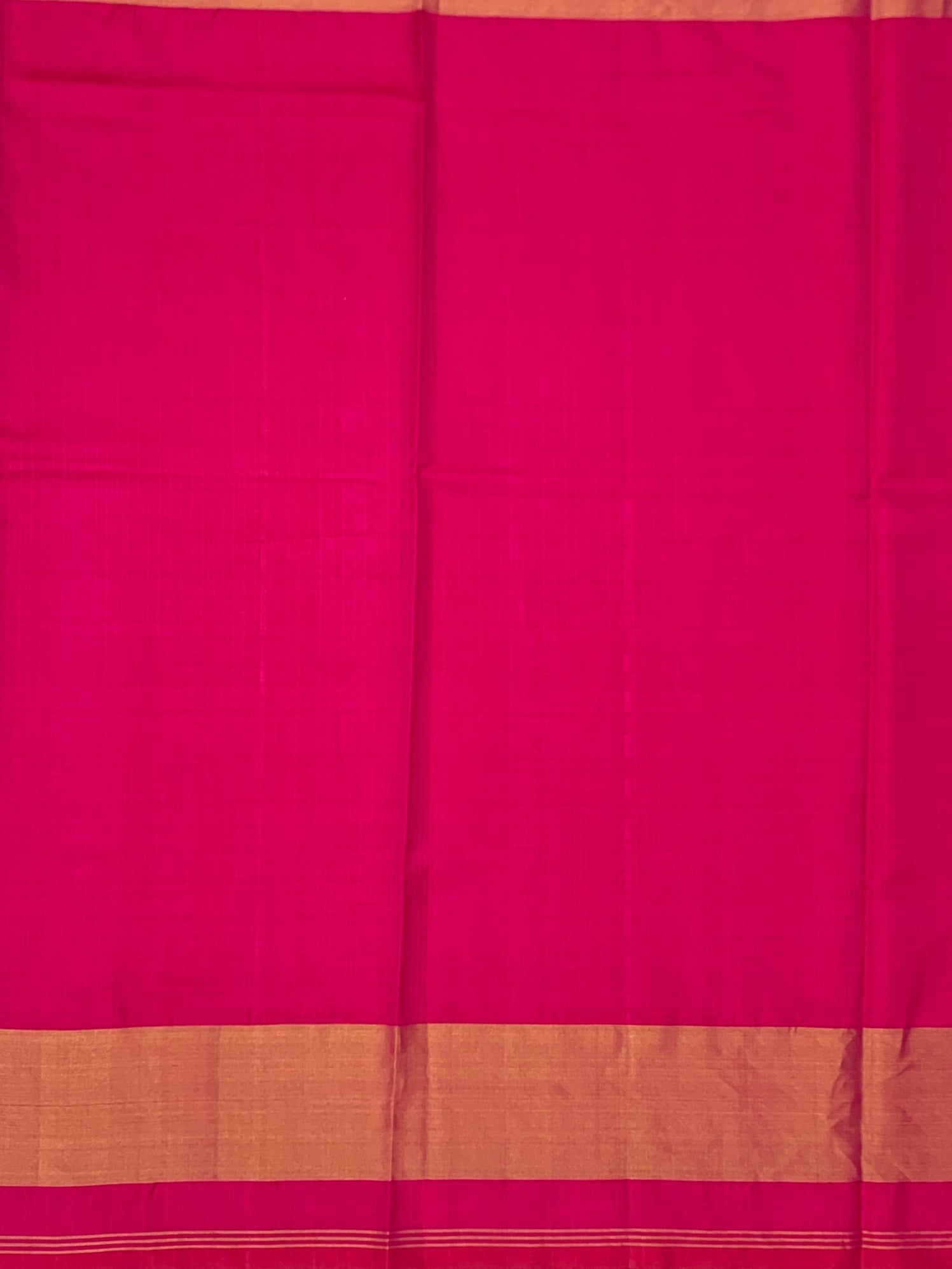 Ranee Pink & Golden Yellow: Geometric Lattice Rajkot Patola Silk Saree
