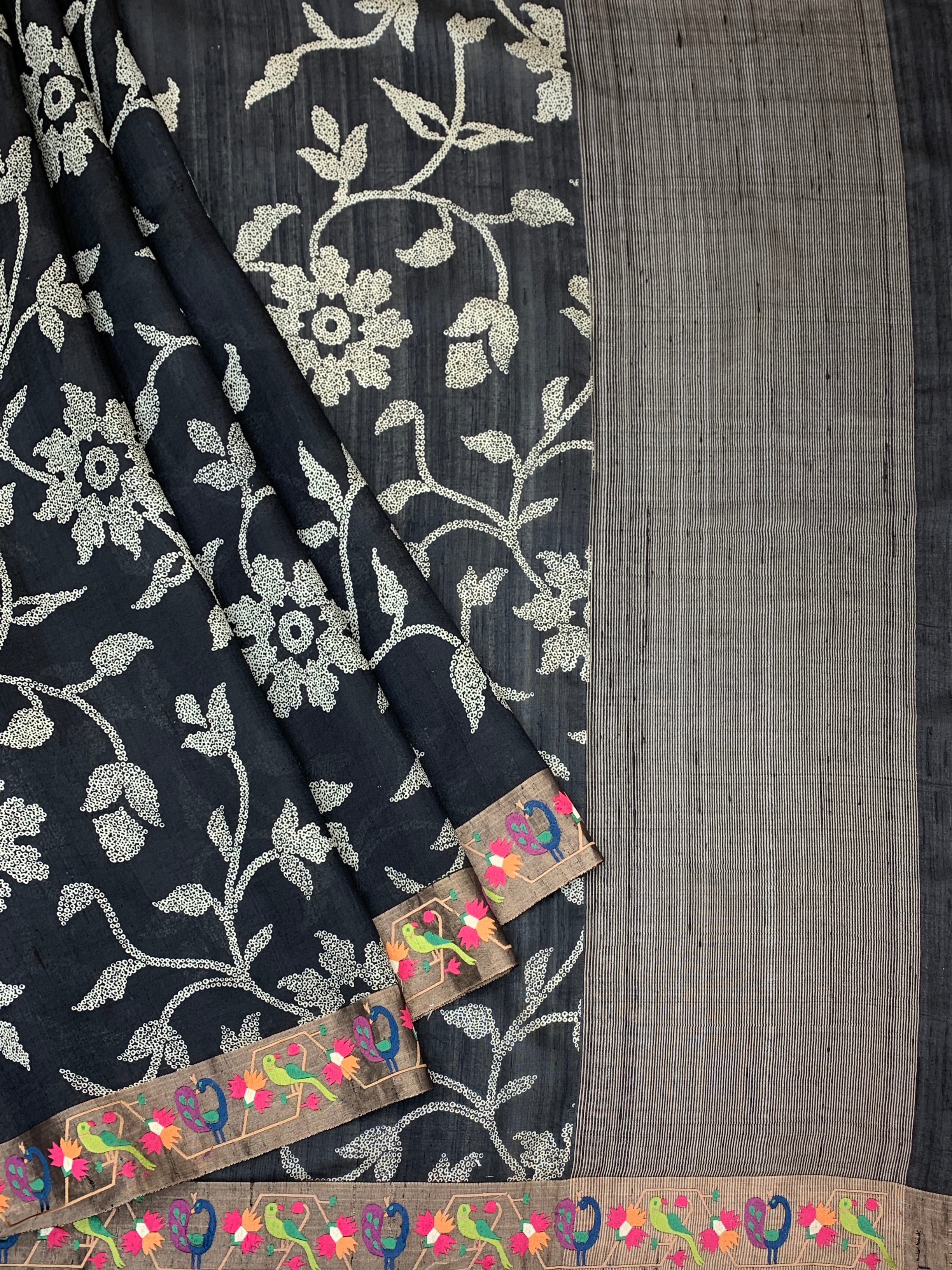 Tussore Saree