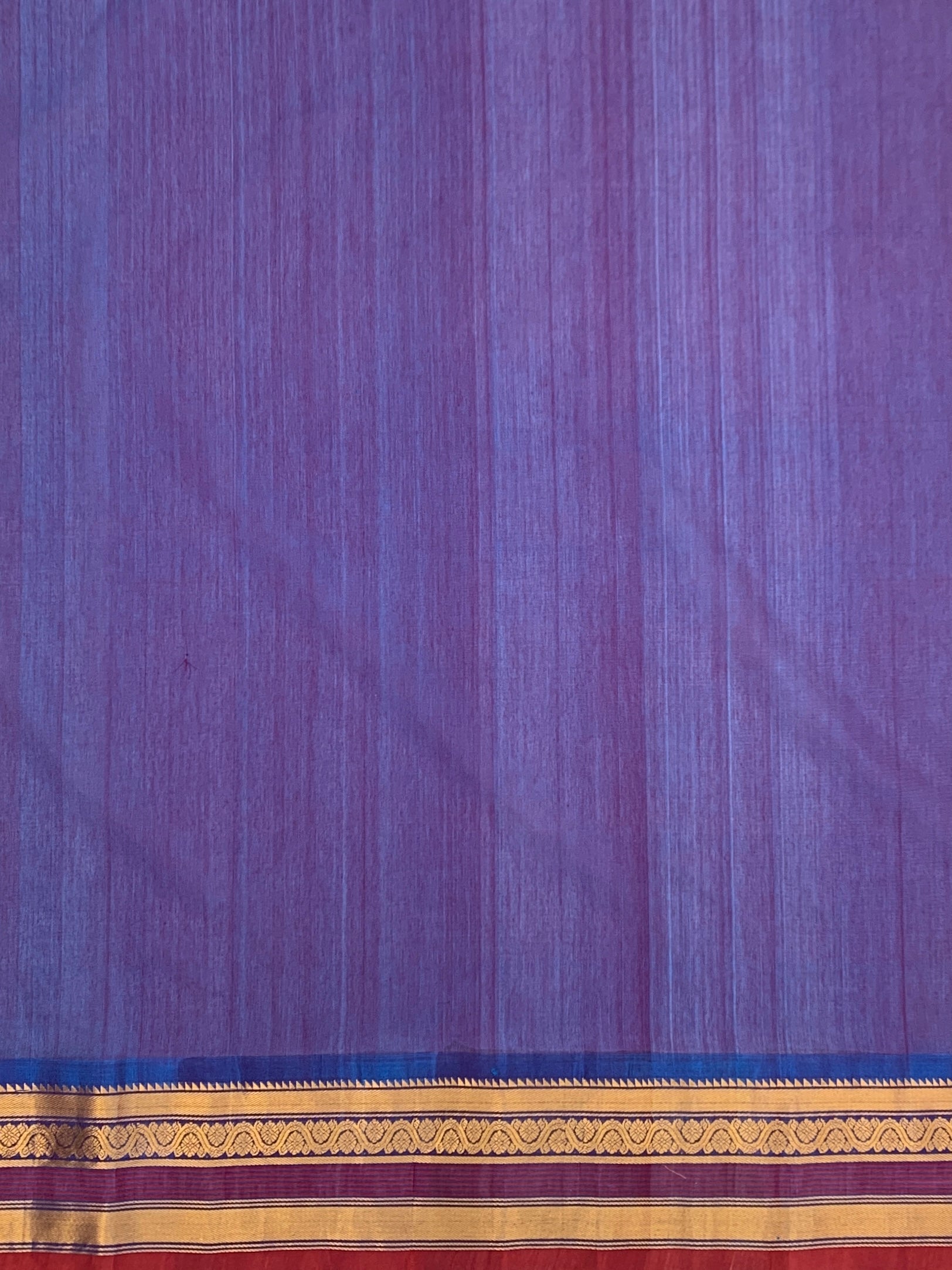 Handloom Gadwal Cotton Saree In Maroon Colour