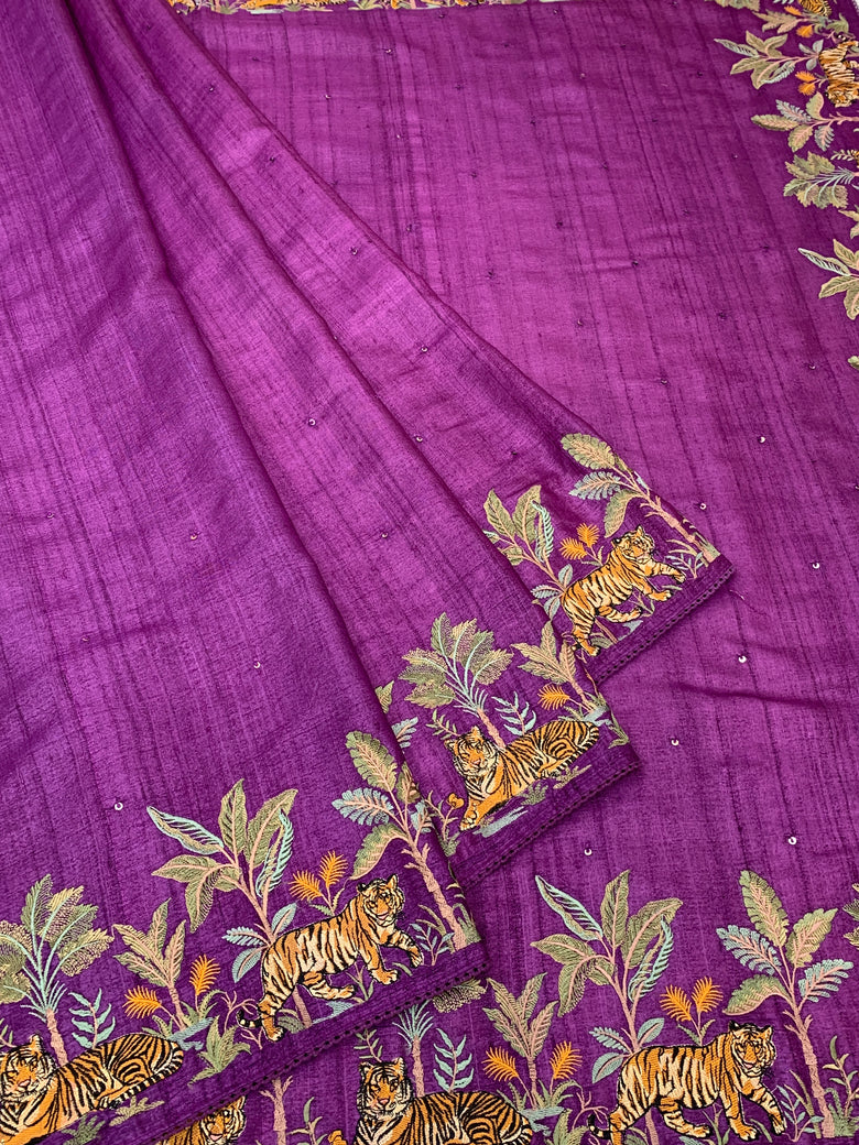 Tussore Saree