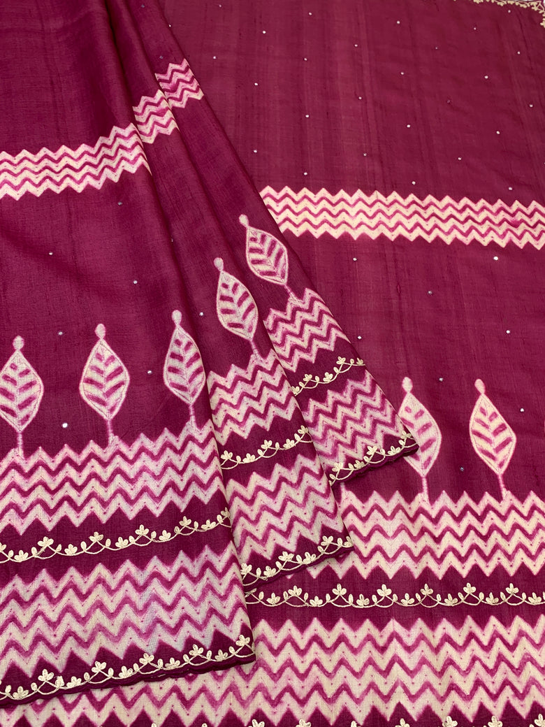 Tussore Saree