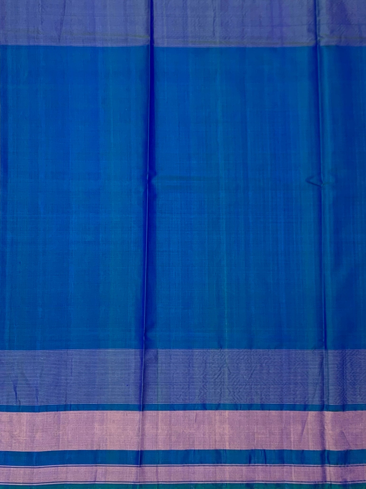 Peacock Blue & Emerald: Geometric Rajkot Patola Silk Saree