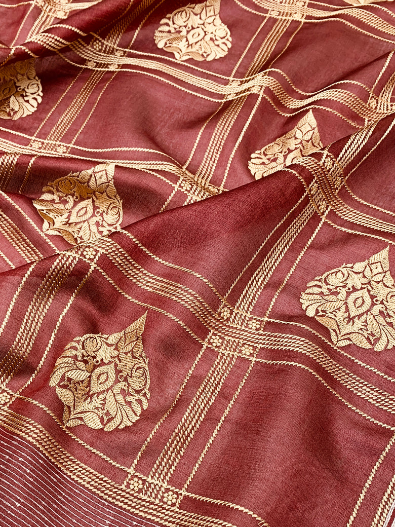 Tussore Saree
