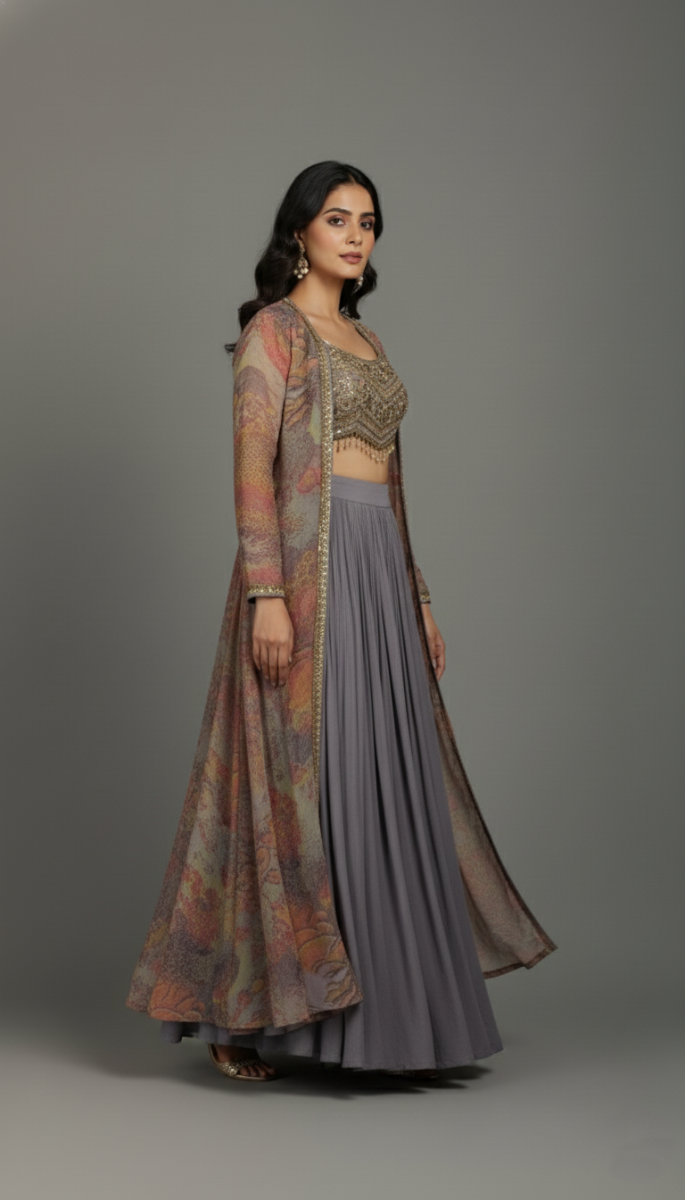 Indo Western Cape Set