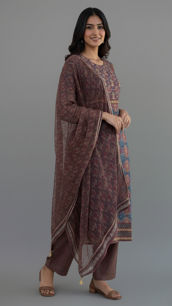 Teal-Blue Straight Cut Suit