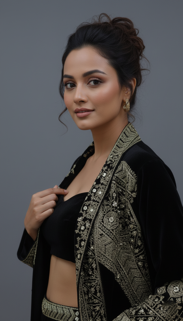 Indo Western Cape Set