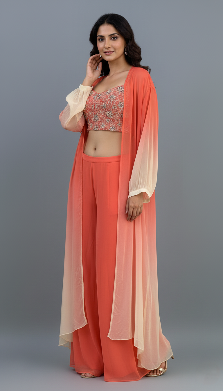 Indo Western Cape Set