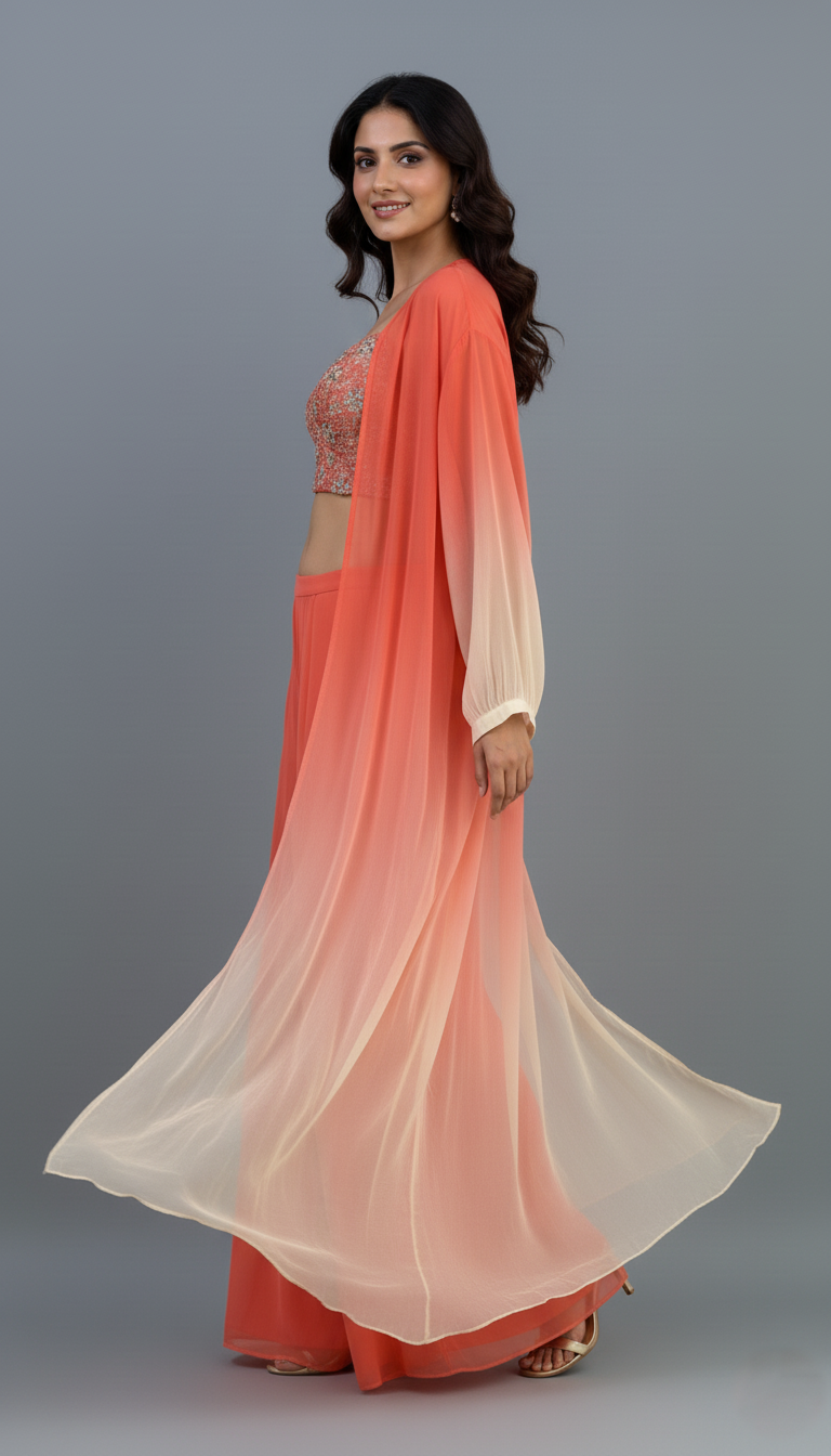 Indo Western Cape Set