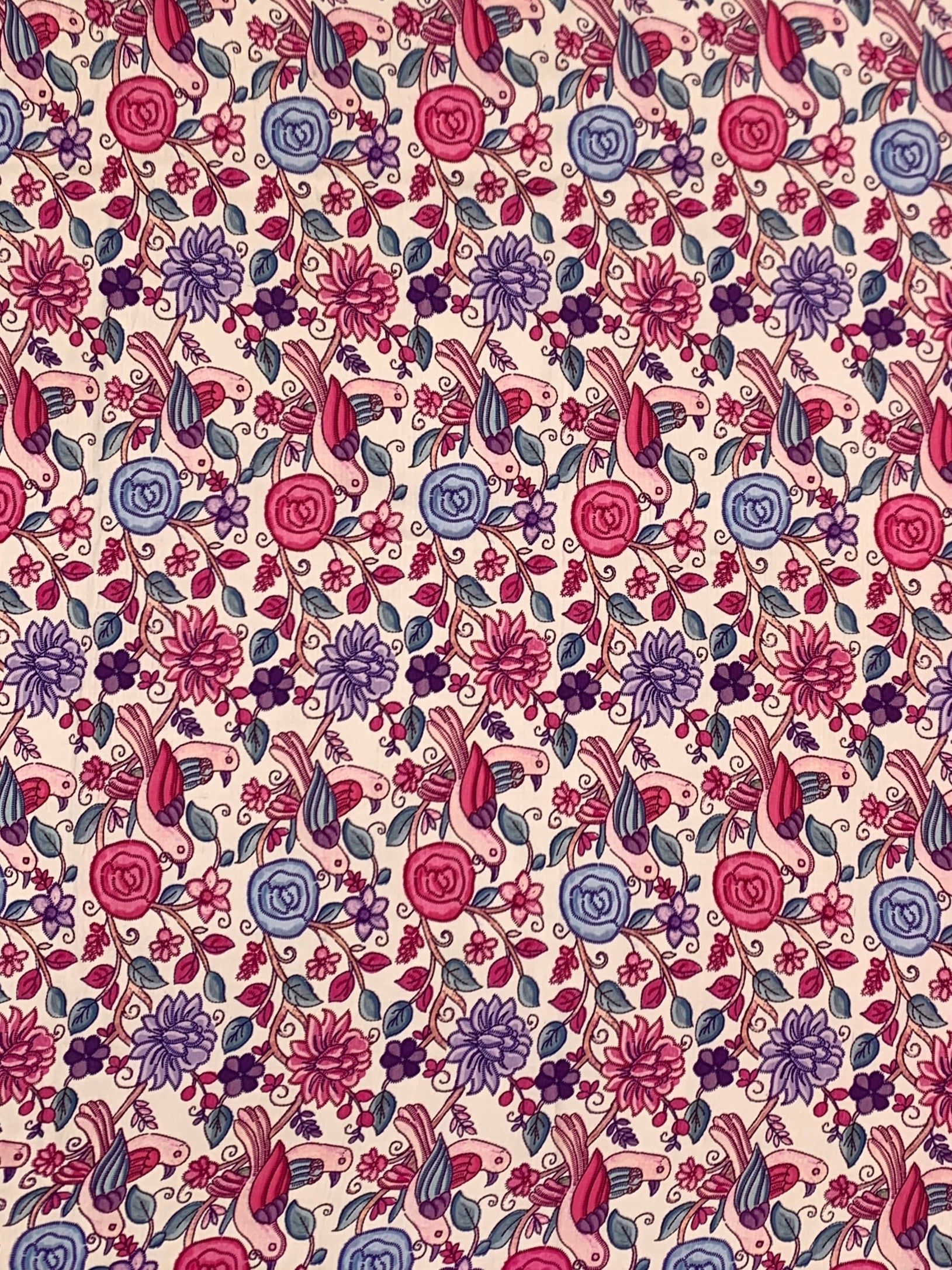 Vibrant Magenta Pink Patola Print Saree with Kalamkari Floral & Avian Motif Pallu