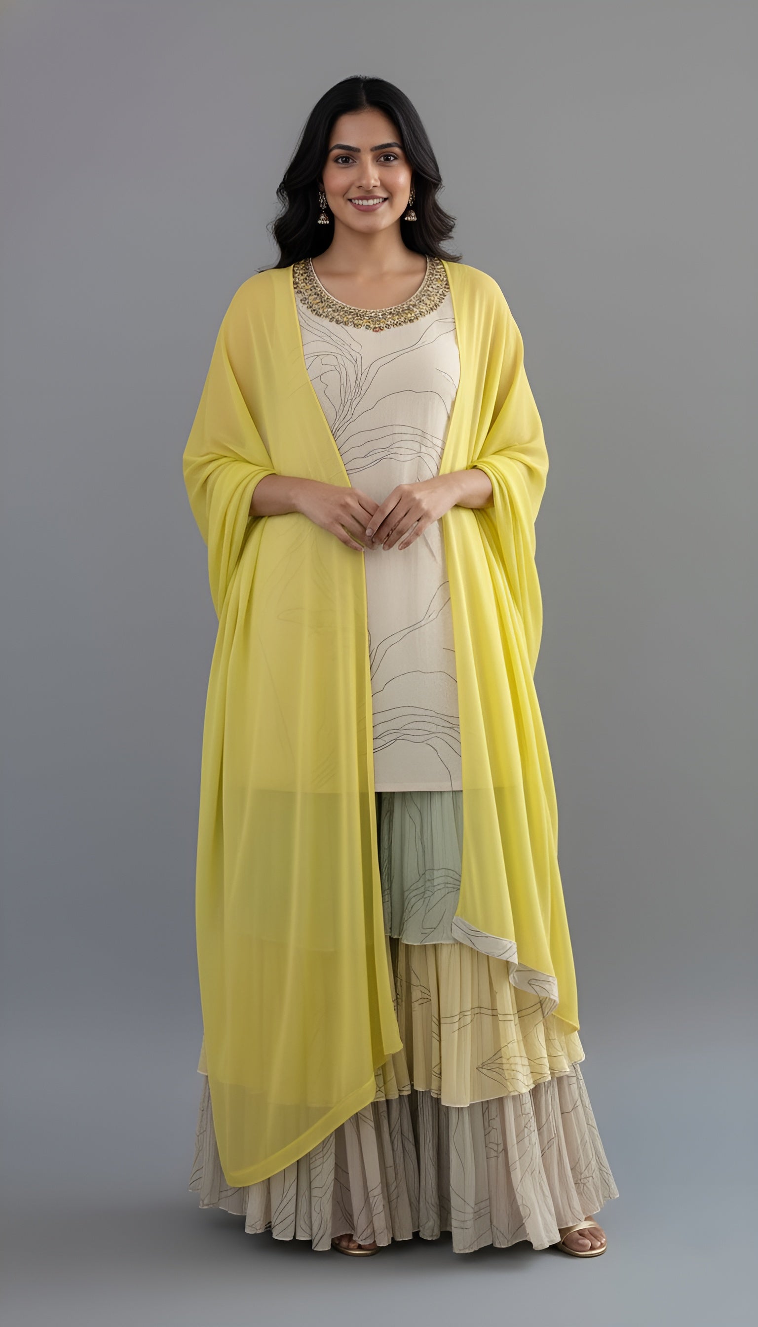 Georgette Sharara Dress