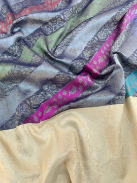 Banarasi Rangkat Kadwa Weave Saree In Multi-Colour