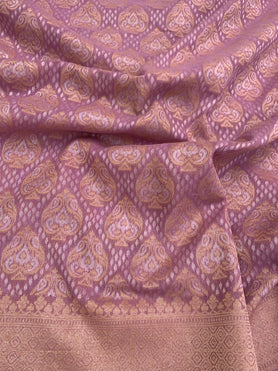 Jamdani Saree Lilac In Colour
