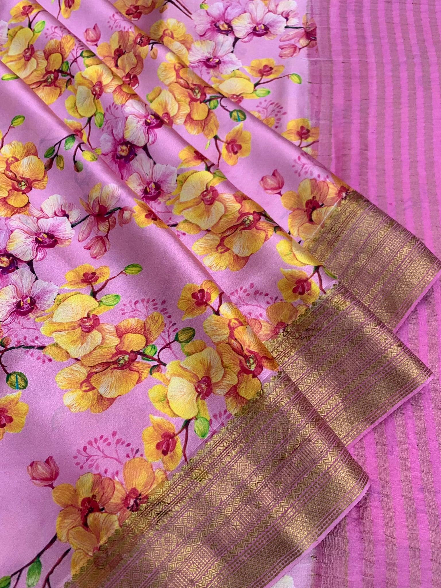 Satin Saree